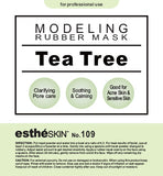 (6 pack) estheSKIN No.109 Tea Tree Modeling Rubber Mask for Facial Treatment, 35 Oz.