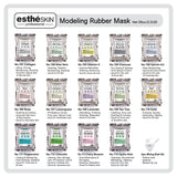 14 types of estheSKIN peel-off type modeling rubber mask powder 35oz with 3pcs Mixing bowl set