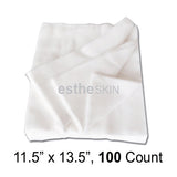 estheSKIN 100% Cotton Pure White Cutting Gauze for Professional Facial Treatment and More, 11.5" x 13.5", 100 Count