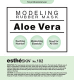 estheSKIN No.102 Aloe Vera Modeling Rubber Mask 35 Oz 1 pack with 3pcs Mixing Bowl Set
