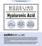 estheSKIN No.105 Hyaluronic Acid Modeling Rubber Mask for Facial Treatment, 35 Oz