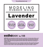 estheSKIN No.108 Lavender Modeling Rubber Mask for Facial Treatment, 35 Oz.