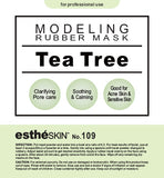 (2 pack) estheSKIN No.109 Tea Tree Modeling Rubber Mask for Facial Treatment, 35 Oz.