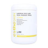 (4 pack) estheSKIN RF Cream, Collagen, Vitamin, Aloe Facial Massage Cream, 33.8 fl oz, 1000 ml