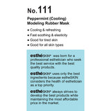 estheSKIN Jar No.111 Peppermint(Cooling) Modeling Rubber Mask for Facial Treatment, 30 Oz.